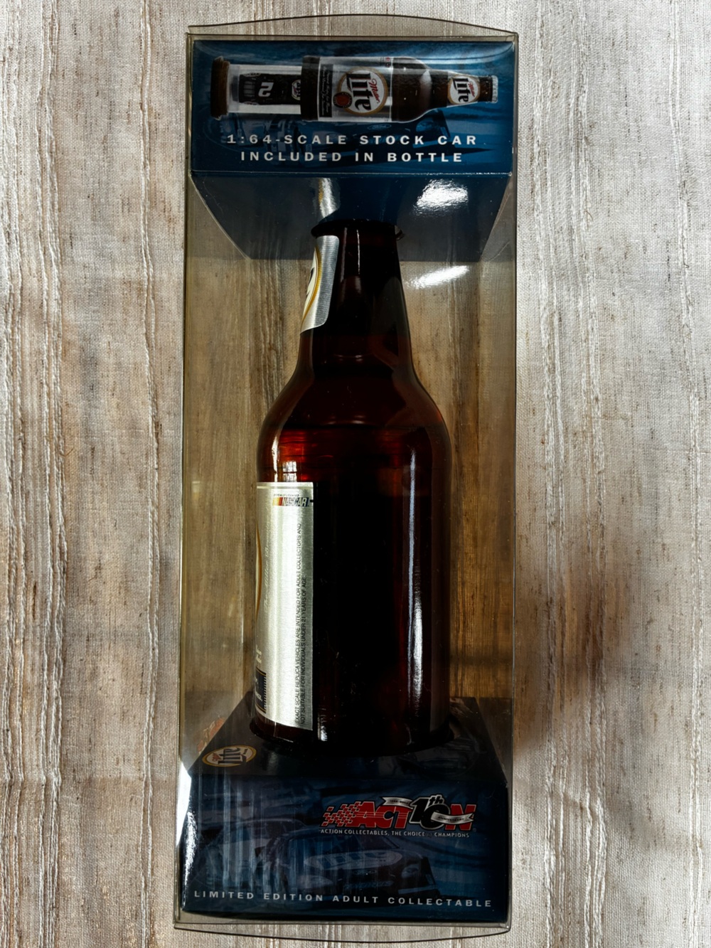 NASCAR Rusty Wallace #2 1:64 Stock Car Collectible in Miller Lite Bottle - Picture 2 of 5